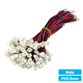 PH2.0mm Male/Female สายไฟ JST สายพิน หัวพิน 2/3/4/5/6Pin หัวผู้/เมีย AWG26 ยาว 20cm JST Female Cable Single Head Term...