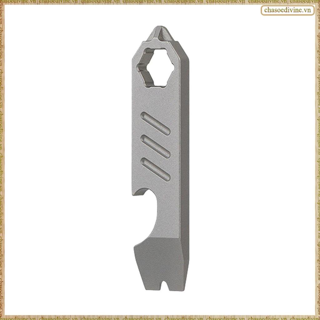 [KG X] ที่เปิดขวด TC4 Titanium Alloy Crowbar เครื่องมือกลางแจ้งมัลติฟังก์ชั่น Camping Gear