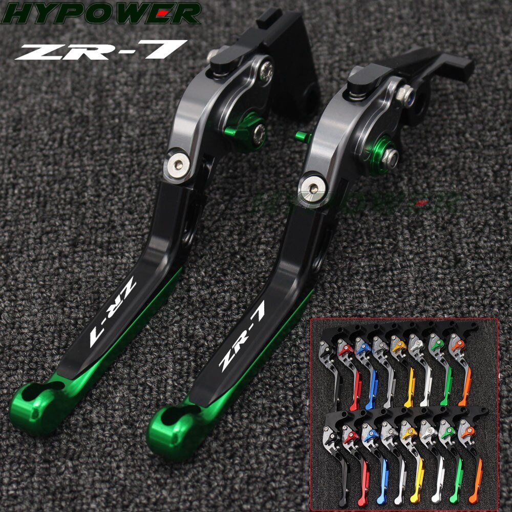 !โลโก้ (ZR-7) สีเขียว + ไทเทเนียมสําหรับ Kawasaki ZR-7/S ZR7 ZR7S 1999-2003 2000 2001 2002 CNC รถจัก