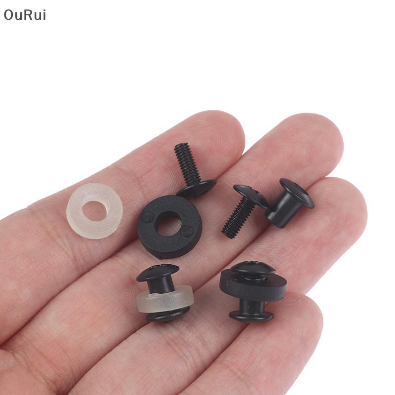 [B&C] 6 ชุด Bla Steel Short Post Chicago Screw Set Cross Head เหมาะสําหรับ DIY Kydex {th}