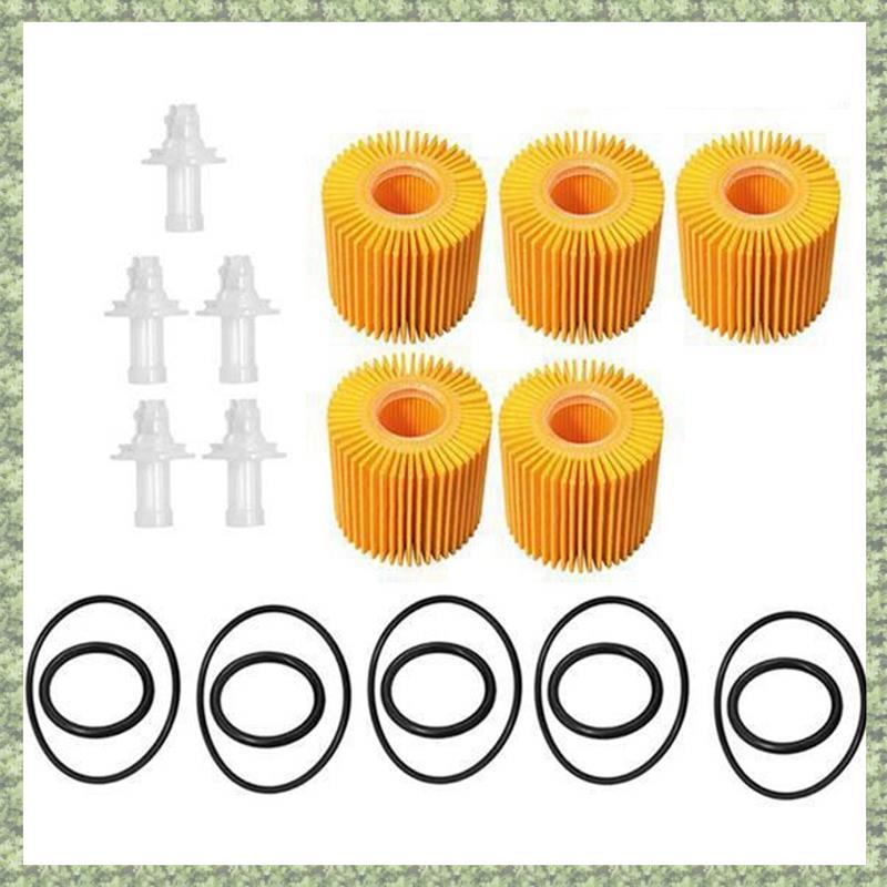 (KT) สําหรับชุดกรองน้ํามันเครื่อง Venza 5PCS- รหัสรุ่น 04152-YZZA1& 04152-31090