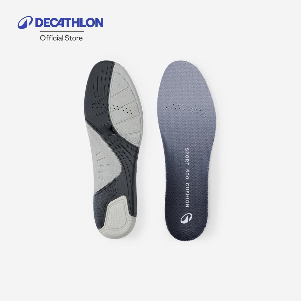 Decathlon Pair Of Double-Cushion Insoles พื้นรองเท้าชั้นในซับแรงกระแทก 2 ชั้น รุ่น Sport 500 (1 คู่) - Grey