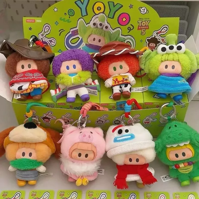 [ของแท้] YOYO Toy Story 5 กล่องปริศนาไวนิลตุ๊กตาน่ารักพร้อมของขวัญวันเกิด YOYO Miniso