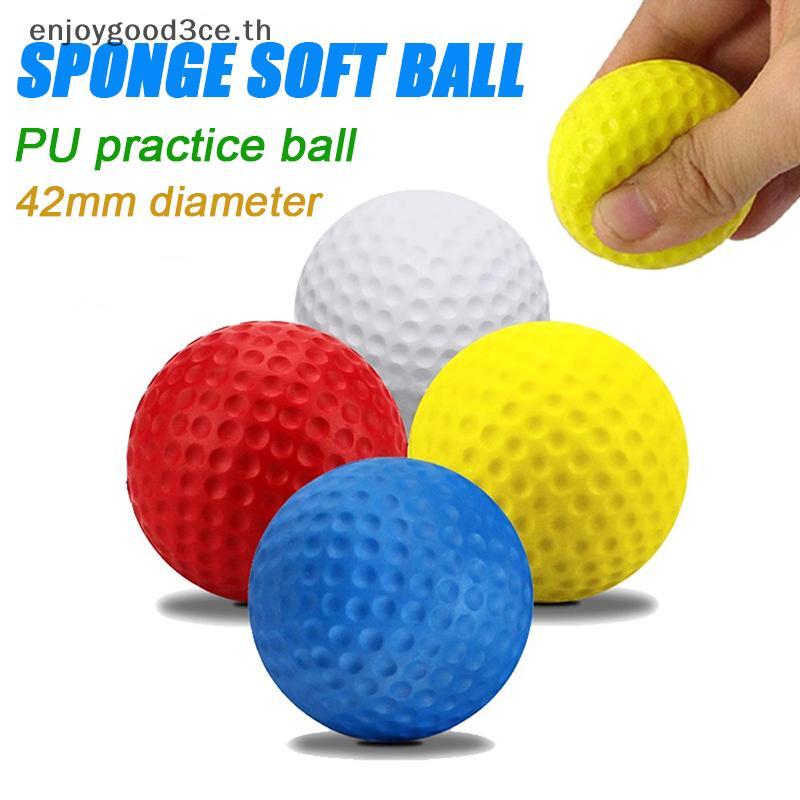 L&Z 42Mm ผสมสี Pu Foam Solid Sponge Soft Ball Indoor Golf Practice Ball Toy Ball