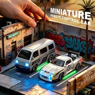 ใหม่ 1/64 Mini Drift รถคันเร่งเต็มรูปแบบเดสก์ท็อปรีโมทคอนโทรล 4WD Racing Micro Card Van GTR รุ่นของเล่นเด็กของขวัญ