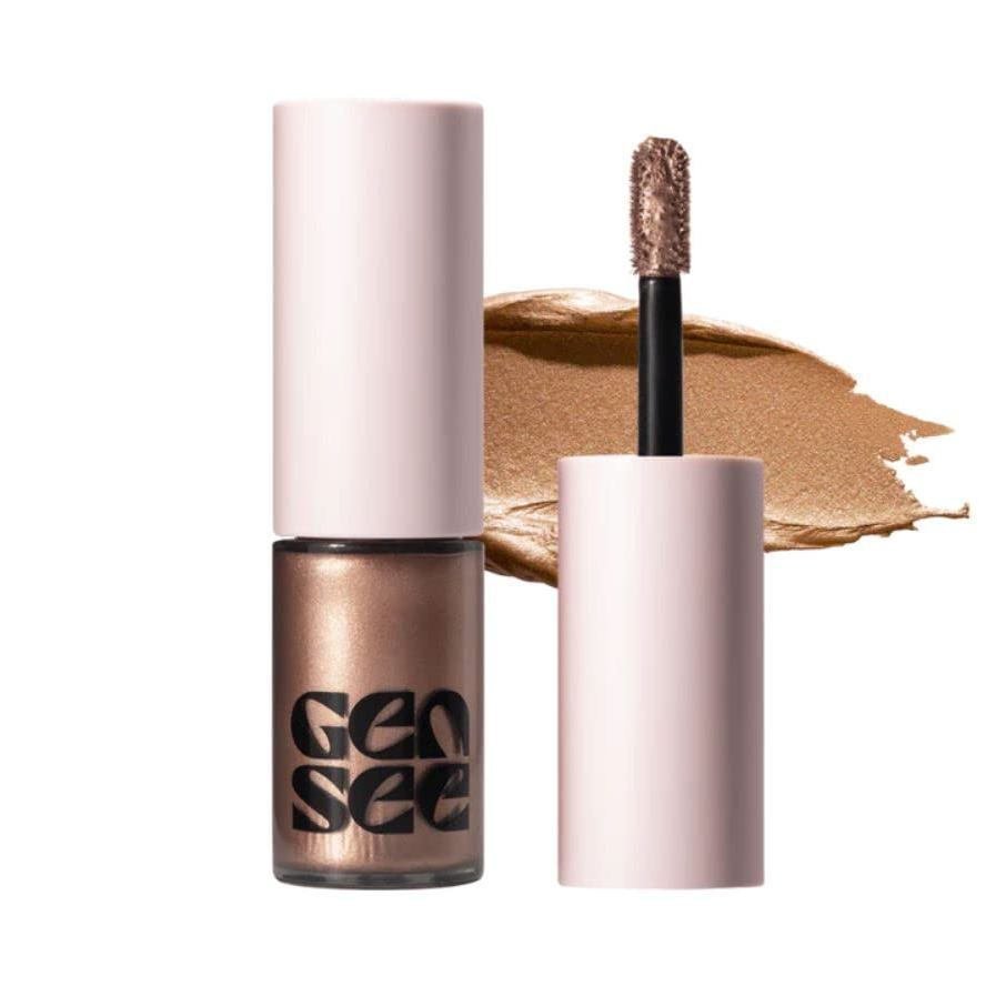 GenSeeMixedMediaMetallicLiquidEyeshadow,FirstLight–HighShineMoltenMetalEyeColor,FeatherlightFullCcov