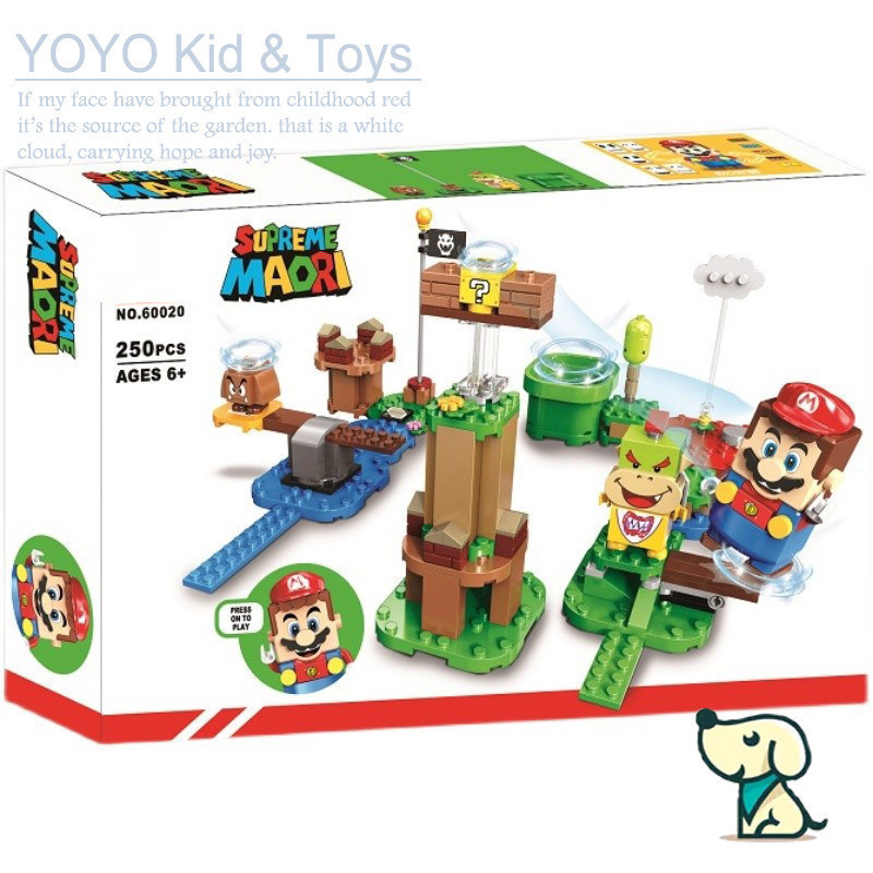 Gomora Hobby GH1X ใช้งานร่วมกับ Super Mario 71360 Starter Kit Bundle พร้อมบล็อกอาคารของขวัญ EQ1