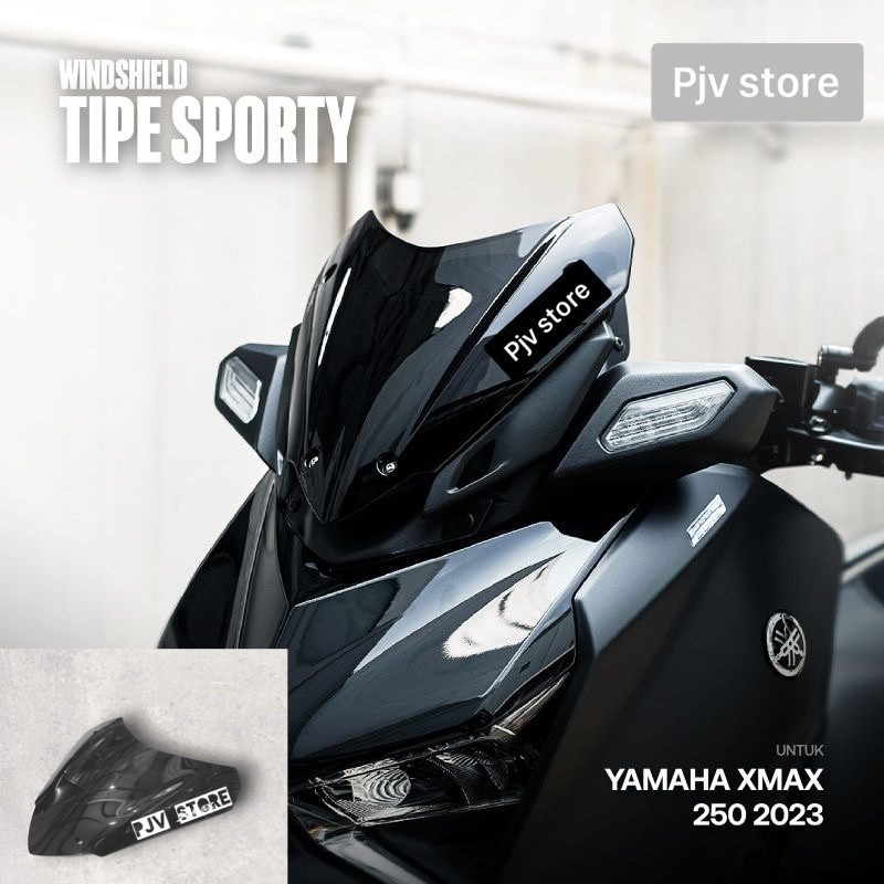 WINDSHIELD XMAX NEW 2023 EUROPEAN MODEL VISOR XMAX NEW 2023. XMAX NEW 2023 SPORTY -UVM WINDSHIELD