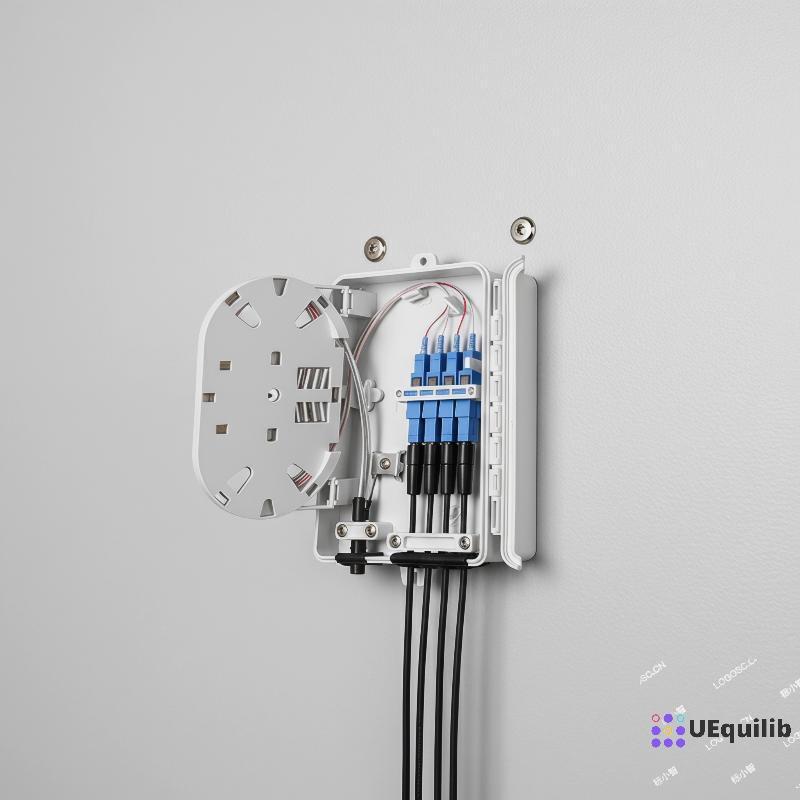 Uequilib 4 Core Fiber Optic Terminal Box FTTH Smart Home Fiber Cabling Plug and Play Access Point Ea