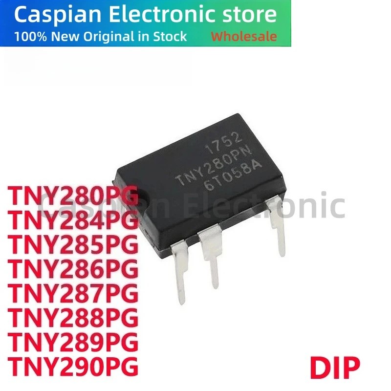 5PCS TNY280PN TNY284PG TNY285PG TNY286PG TNY287PG TNY288PG TNY289PG TNY290PG DIP Power การจัดการชิปใ