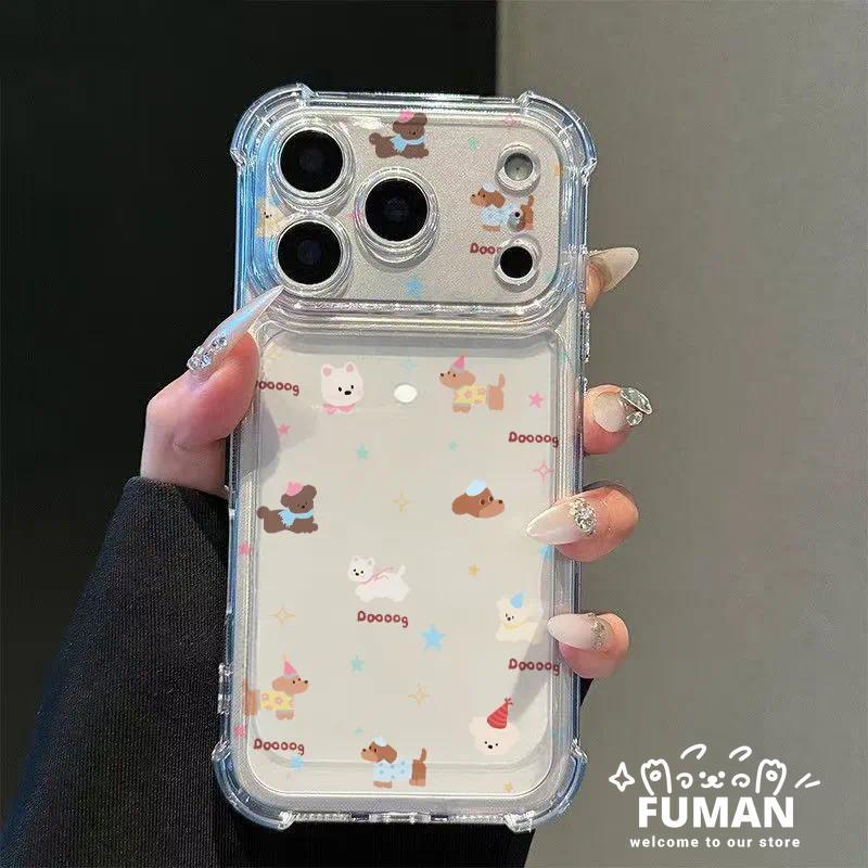 สุนัขน่ารักStar Clearสี่มุมเคสโทรศัพท์สําหรับVivo S60 V23 Pro V23E V21 V21S V21E V20 Pro SE V19 Neo 