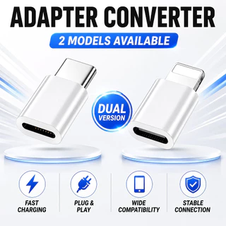 ⚡ Delivered from Bangkok ⚡อะแดปเตอร์แปลง USB C เป็น l-OS ชาร์จเร็ว IP ตัวผู้ เป็น Type C ตัวเมีย