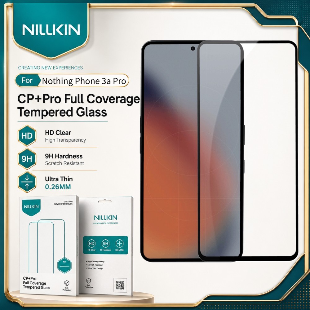 NILLKIN ฟิล์มกระจก สำหรับ Nothing 3a Pro รองรับการปลดล็อคลายนิ้วมือ HD FM5002