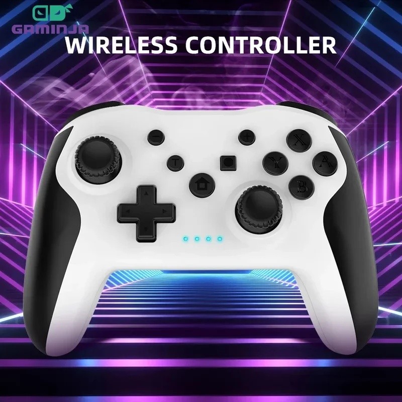 WE GAMINJA Wireless BT Controller สําหรับ Nintendo Switch Pro สมาร์ทโฟน PC กล่องทีวีแท็บเล็ต PS3 Tes