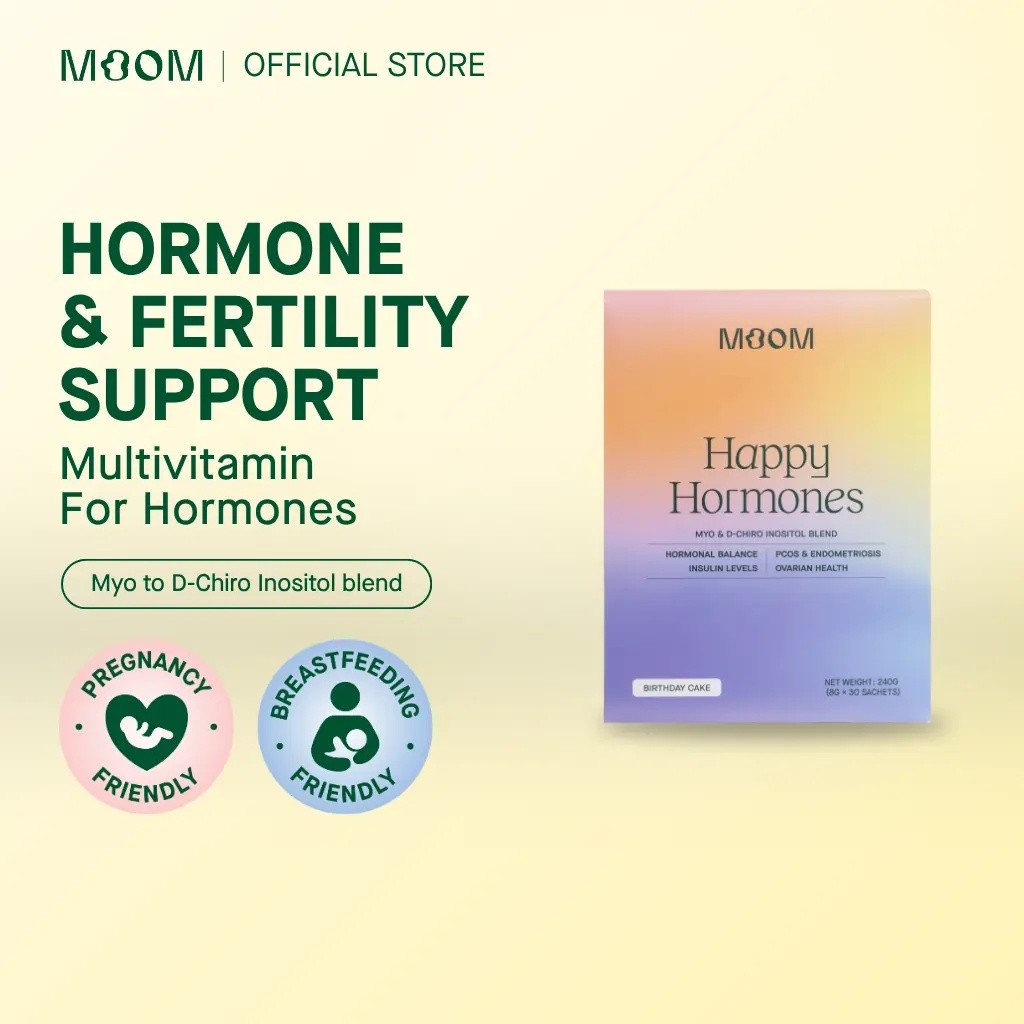 [LIMITED EDITION] Moom Health Happy Hormones เค้กวันเกิด - วิตามินรวมสําหรับสมดุลฮอร์โมนและภาวะเจริญ