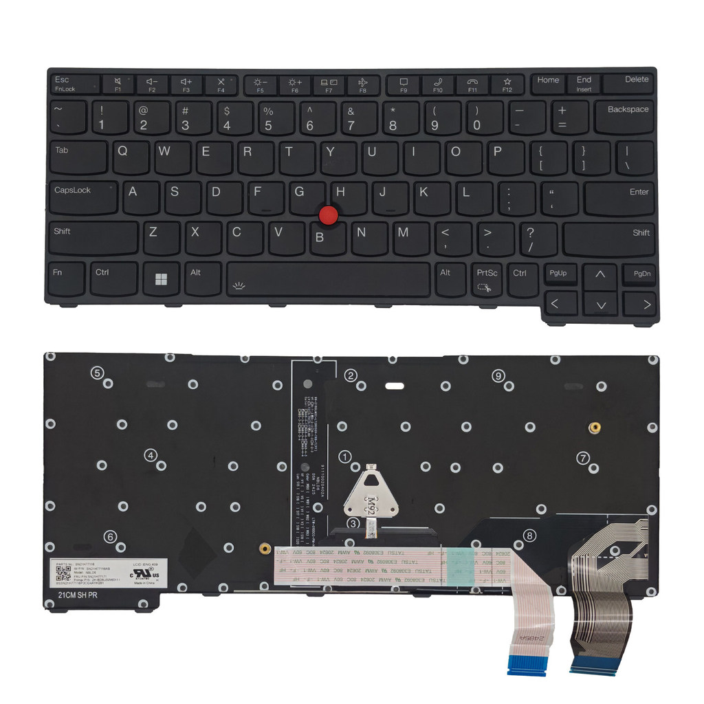 ใช้งานได้ Thinkpad Lenovo X13 Gen3 L13 YOGA Gen4 Gen3 Gen5 แป้นพิมพ์โน้ตบุ๊ก