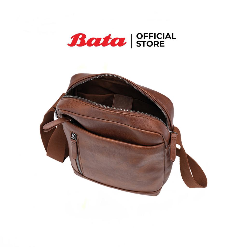 Bata حقيبة أوراق كروس رجالية GARRICK — تان — صورة 4