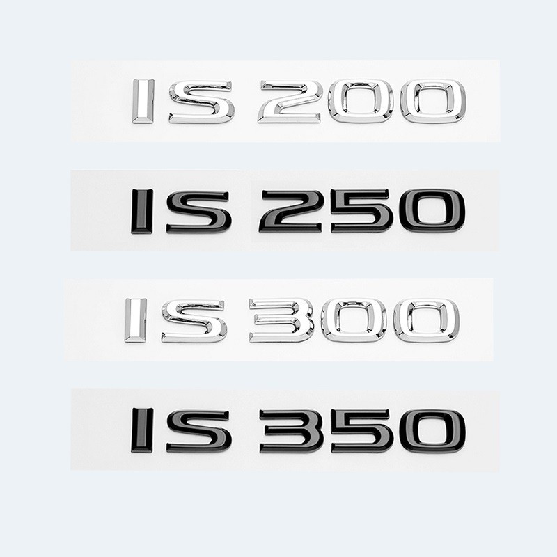 เหมาะสําหรับ Lexus Lexus IS200 IS350IS250 IS300 โลโก้ด้านหลังด้านหลังโลโก้หางสติกเกอร์โลโก้รถ