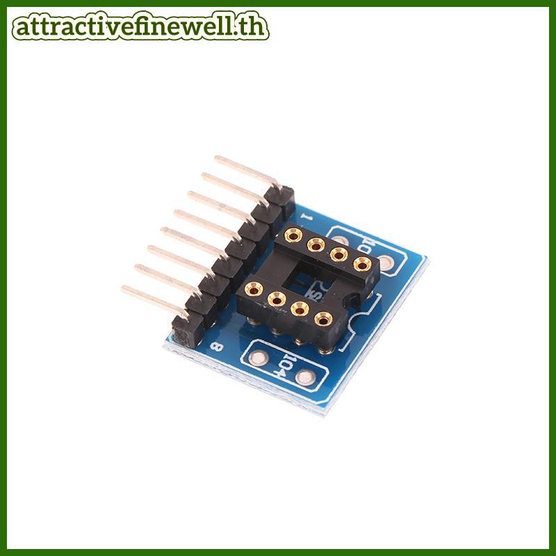 [attractivefinewell] Single-row ZIP SIP8 Paage แปลงเป็น Dual-row DIP8 Soet NJM5532 4558 4560 4580 45