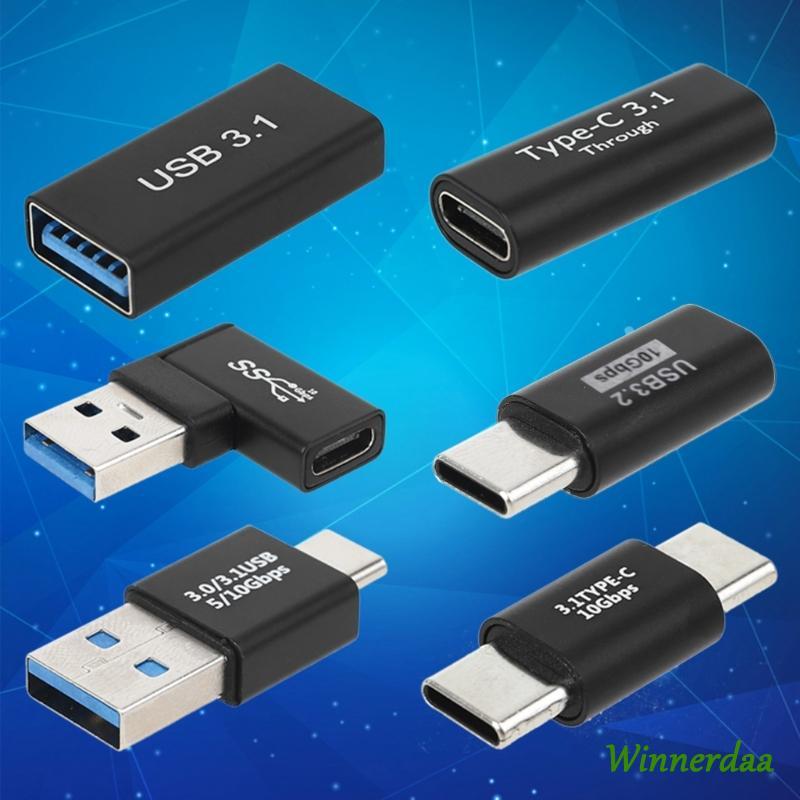 WYN OTG USB C ถึง Type C ชายหญิงชาร์จข้อมูล Converter Connector USB C ถึง Type C ชายหญิง Converter C
