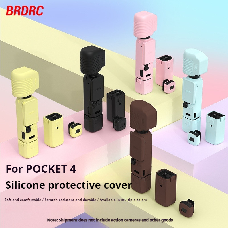 สําหรับ DJI OSMO POCKET 4 Body ฝาครอบซิลิโคนเลนส์ฝาครอบป้องกันจอแสดงผล Anti Drop ฝาครอบป้องกันอุปกรณ์เสริม