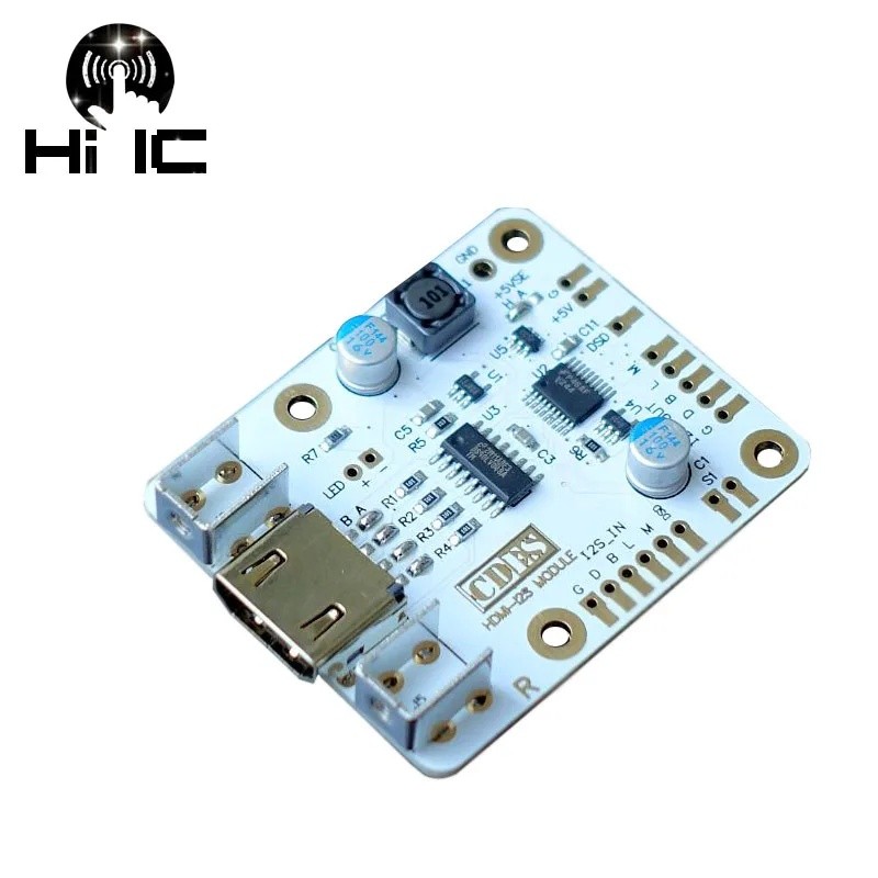 HDMI-compatib to IIS I2S บอร์ดรับสัญญาณ IIS ที่รองรับ HDMI เข้ากันได้กับ IIS I2S บอร์ดสวิตช์แปลงพร้อ
