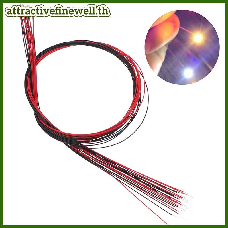 [attractivefinewell] 10 ชิ้น 20 ซม.t0603wm ตะกั่วแบบมีสาย micro litz สีขาวอบอุ่น smd led 0603 TIV