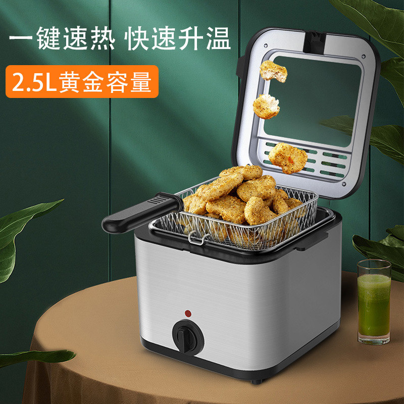 เครื่องทําความร้อนไฟฟ้าFryer French Fries Fryer Commercialไฟฟ้าFritter Maker Twist Fryerขนมขบเคี้ยวแ