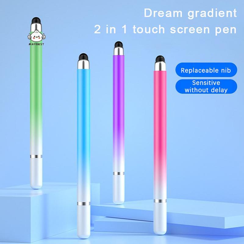 {maybest} ปากกาสไตลัส 2 In 1 สําหรับแท็บเล็ตโทรศัพท์มือถือดินสอสัมผัสแบบ Capacitive สําหรับ Universal Android โทรศัพท์หน้าจอวาดดินสอ {TH}