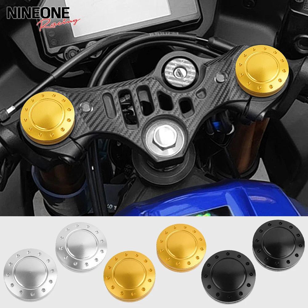 Kฝาครอบโช้คหน้า สำหรับ YAMAHA YZF R3 R25 2019-2025 อลูมิเนียม CNC ฝาครอบแกนสามทาง ฝาครอบโช้คหน้า YZF