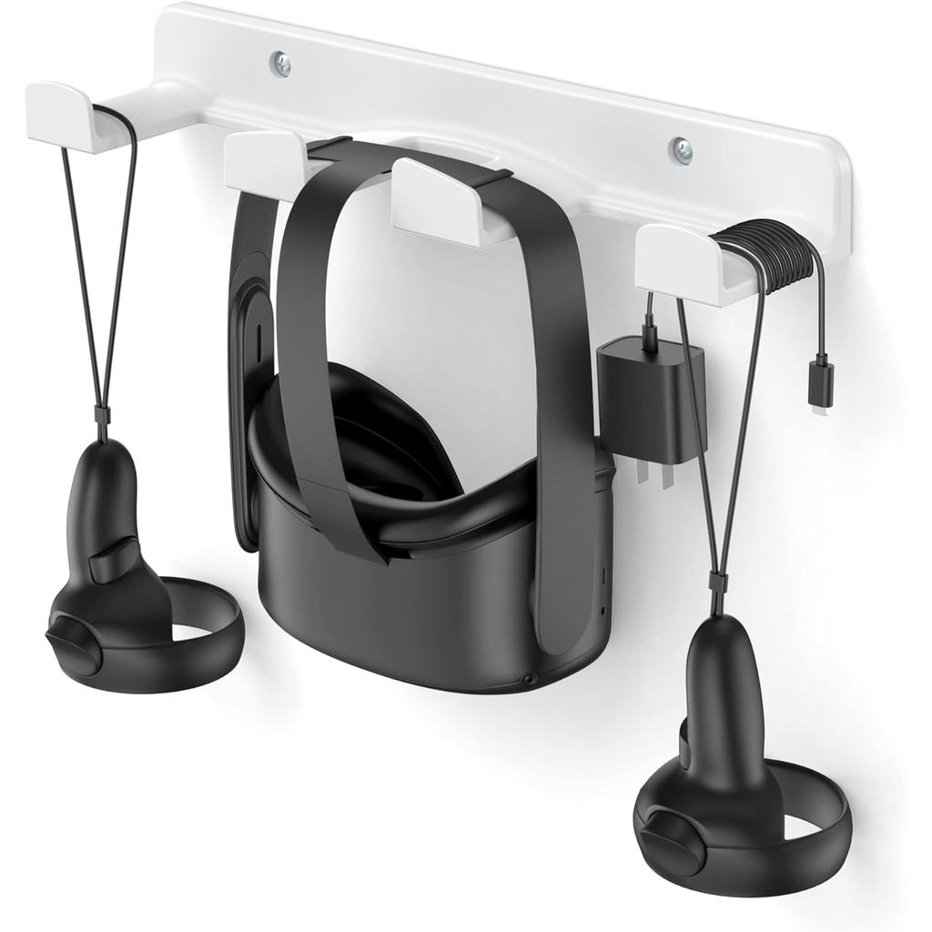 HomeMount VR Wall Mount Storage Stand Hook-สําหรับMeta/Oculus Quest 2/Quest/Rift/Rift S/Valve Index/