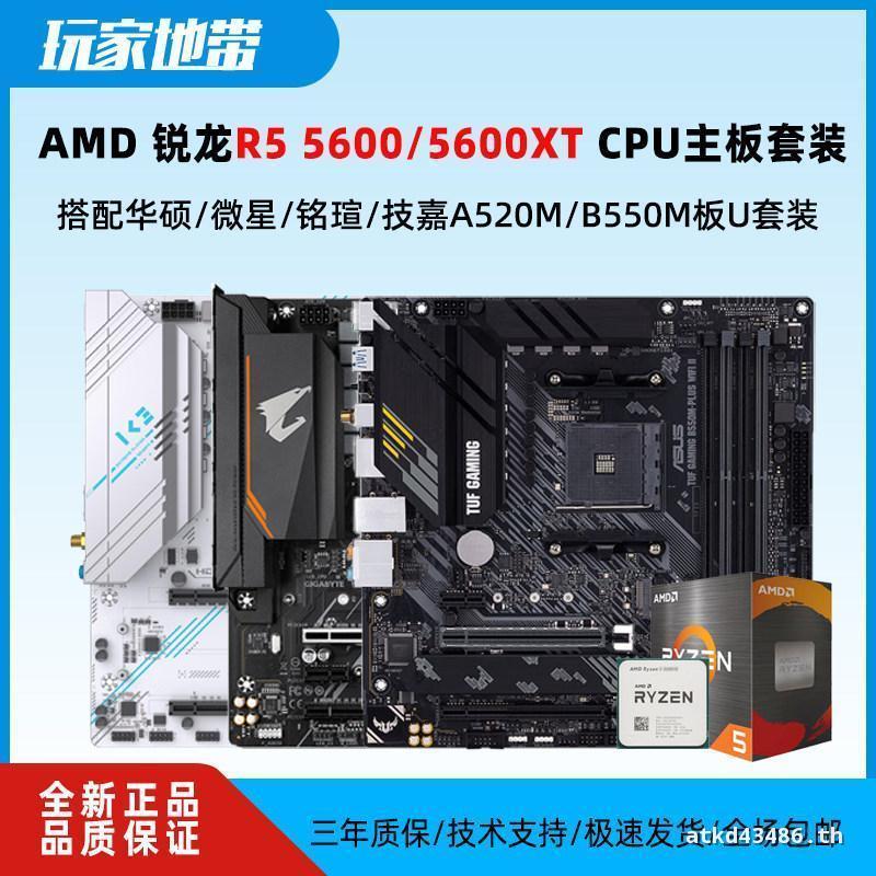 AMD Sharp Dragon R5 5600 5600XT พร้อม MSI Asus A520 B550M เมนบอร์ด CPU ชุดบอร์ด U ชุดพร้อมสต็อก
