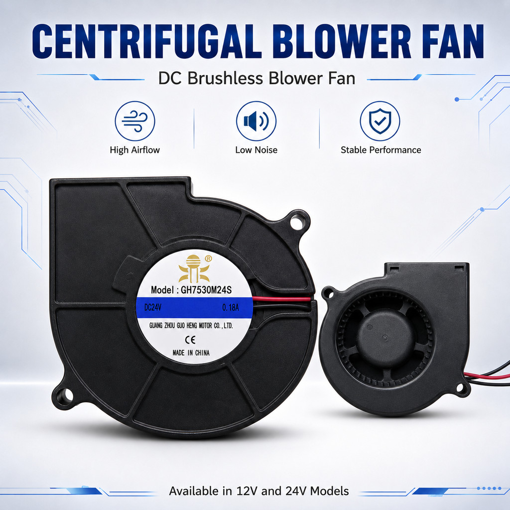 DC AXIAL FAN BLOWER COOLING COOLING FAN DC12V / DC24V 75MM 97MM 120MM CENTRIFUGAL BLOWER FAN