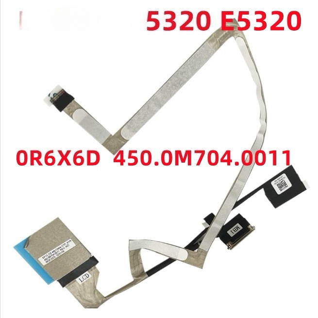 สาย LCD หน้าจอ DisplayPort สายเคเบิลสําหรับ Dell Latitude 5320 E5320 0R6X6D 40.0M704.0011