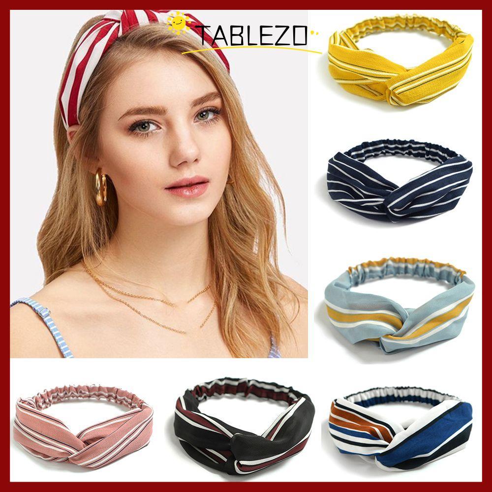 in stockTABLEZO Bohemian Hairbands Fashion Turban Head Wrap Girls Hair Bands