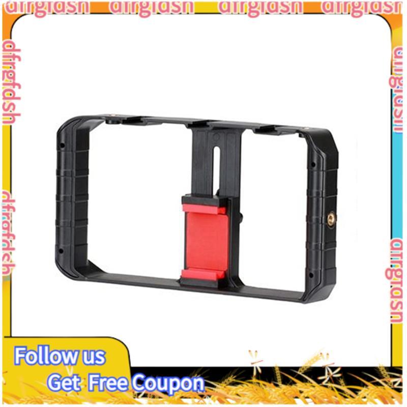 D&FCold Shoe Mounts สมาร์ทโฟน Grip โทรศัพท์มือถือ Video Rig Stabilizer กรง Filmmaking Kit สําหรับ Vl