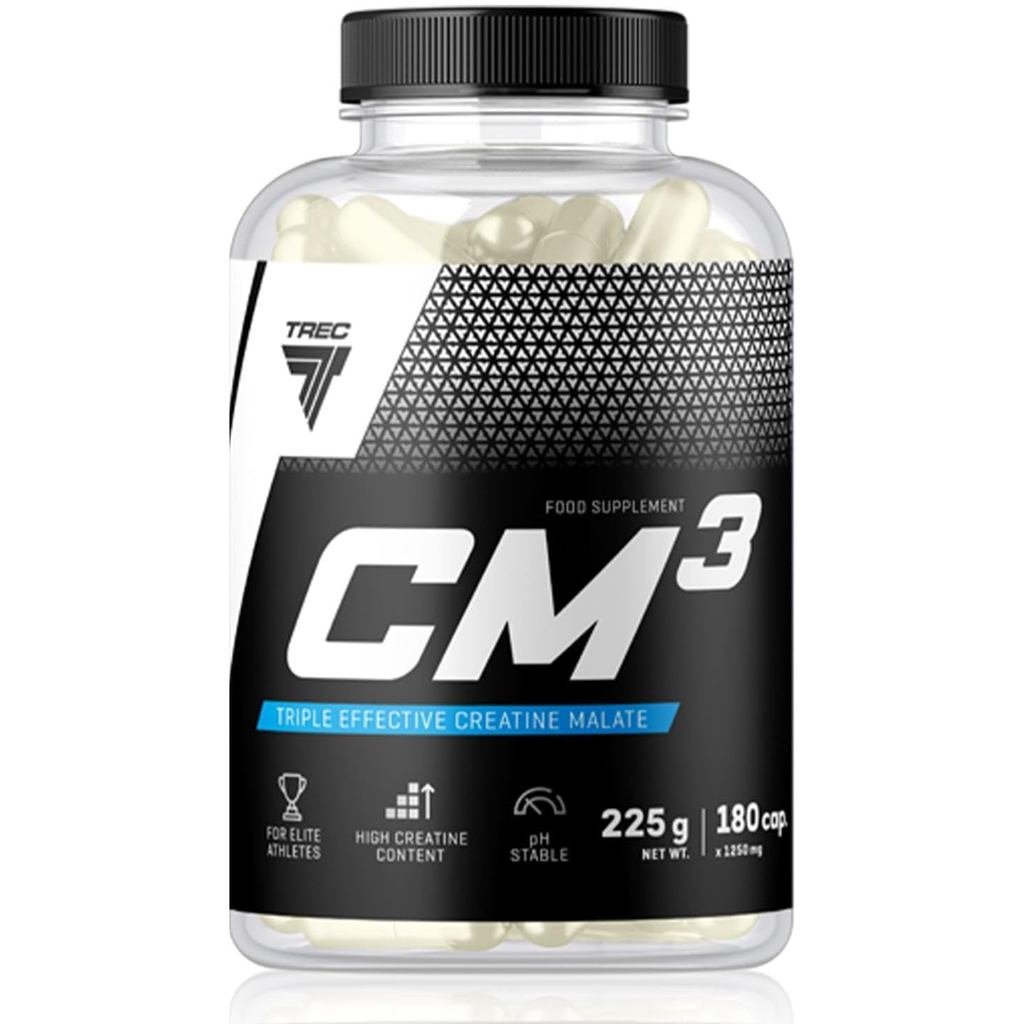 Trec Nutrition Cm3 1250 180 แคปซูลแท็บเล็ต Creatine สําหรับ MASS WEIGHT GAIN STRENGTH ขนาด