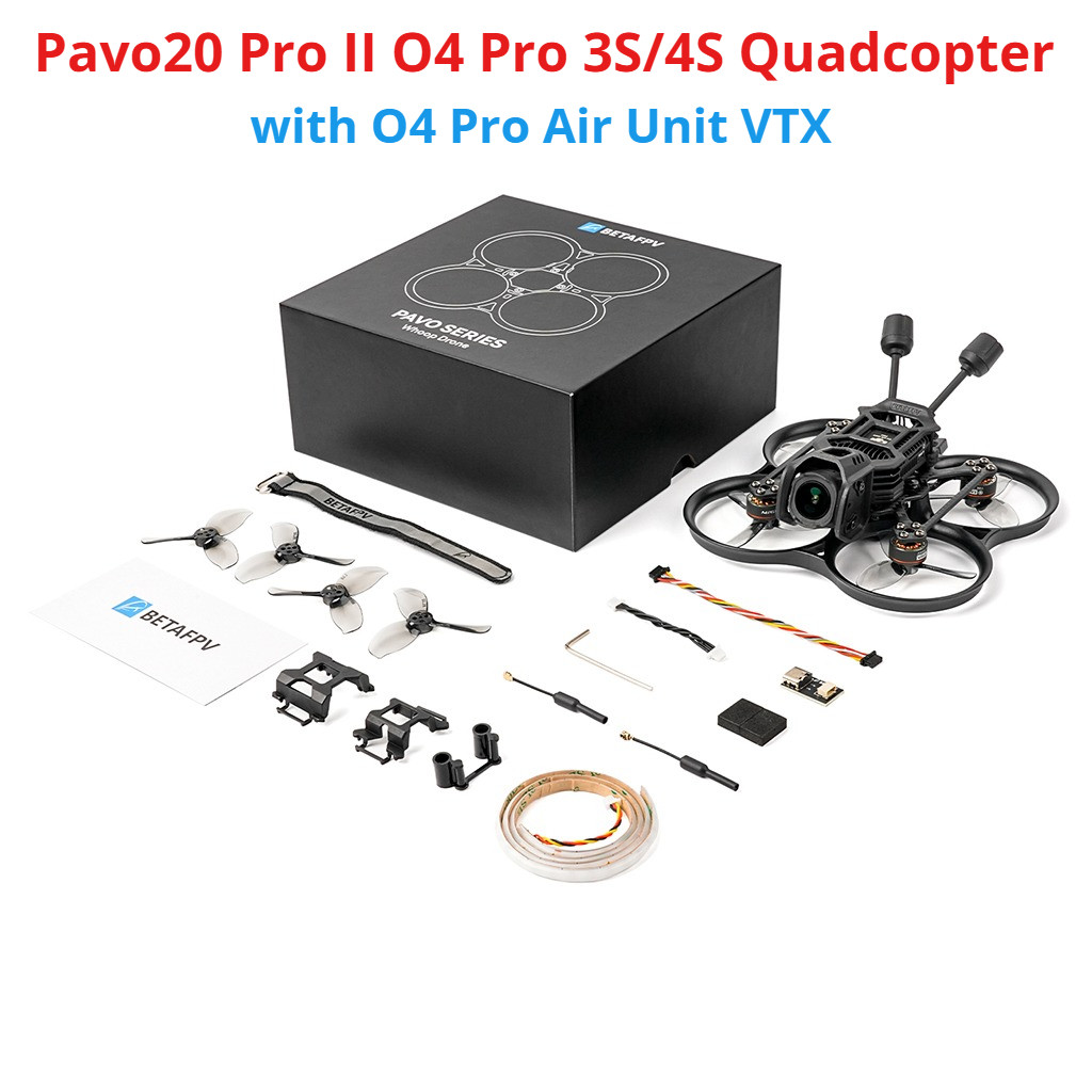 BETAFPV Pavo20 Pro II O4 Pro 3S/4S FPV Brushless Whoop Quadcopter พร้อม O4 Pro Air Unit VTX สําหรับ 