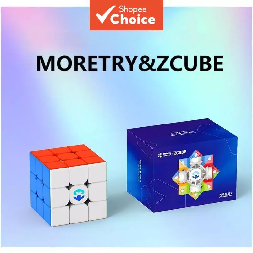 ZCUBE Tianma X3 ลูกบาศก์มายากลแม่เหล็กเร็ว 3x3 | 48/64 แม่เหล็ก รุ่นคู่, แกนแม่เหล็ก & ระบบสปริง, พร้อมขาตั้งกล้อง & เครื่องมือ