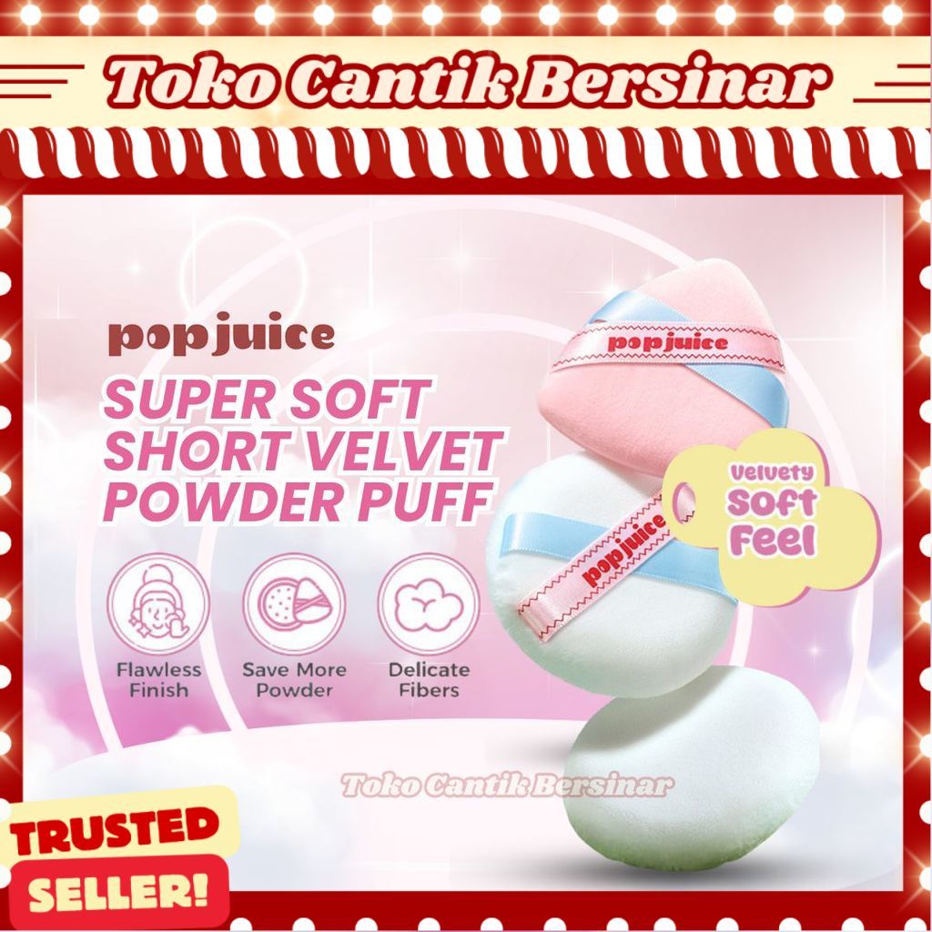 POPJUICE พัฟแป้งพัฟสั้นนุ่มพิเศษ