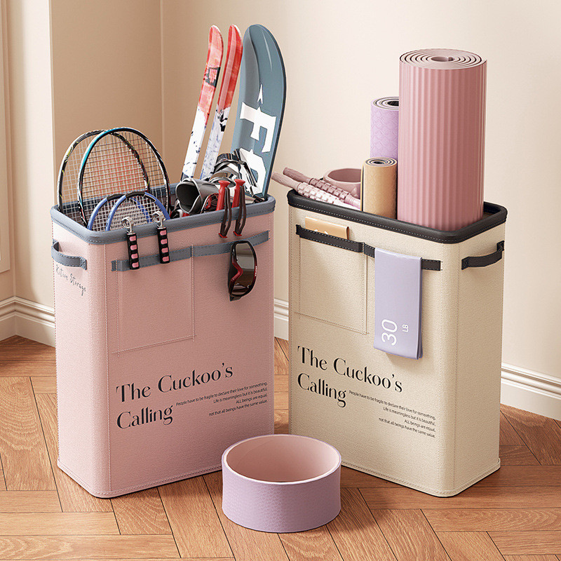 Yoga storage box, home sports equipment storage tool, foldable miscellaneous items and yoga mat orga