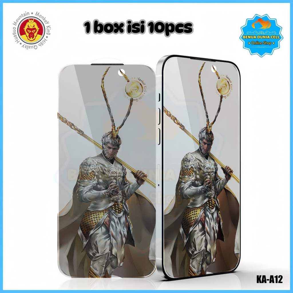 KA - A12 1 กล่องกระจกนิรภัย 10 ชิ้น MONKEY KING สําหรับ VIVO S1 S1 PRO T1 T1 PRO V11 V11i V11 PRO V2