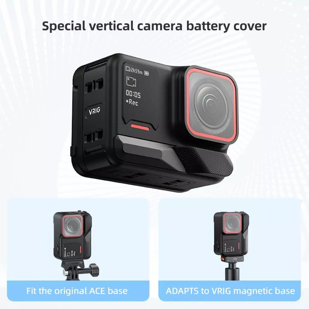 ฝาปิดแบตเตอรี่ VRIG AC-26 สำหรับ Insta360 Ace Pro2 thumbnail 7