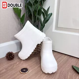 BB DOUBLE รุ่น CT607 รองเท้าบูทกันฝน กันนำ้ ใส่ทำงาน รองเท้าบูทแฟชั่น ยางEVA สูง 17 cm. สีส้ม ชมพู ครีม ขาว เขียว