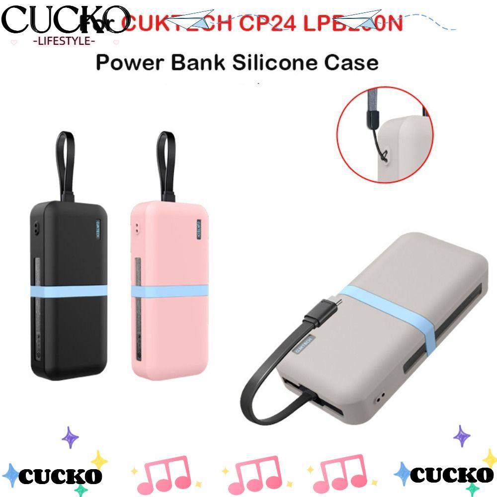 CUCKO ซิลิโคน,ฝาครอบป้องกันกันฝุ่นแบบพกพา,ปลอกผิวกันลื่นกันกระแทกสําหรับ CUKTECH CP24 LPB200N Power 