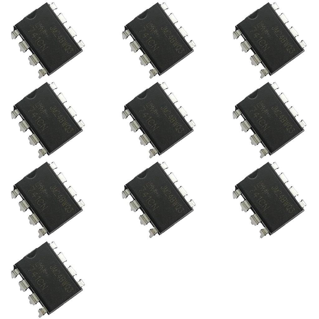 10 ชิ้น LM741CN LM741 741 ชิปเครื่องขยายเสียงปฏิบัติการเดี่ยว IC,DIP-8