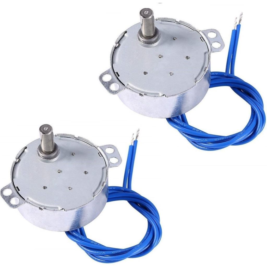 มอเตอร์ซิงโครไนซ์ 2 ชิ้น 50/60Hz AC 100~127V 4W 2.5-3RPM/MIN CCW/CW สําหรับ Hand-Made, School Projec