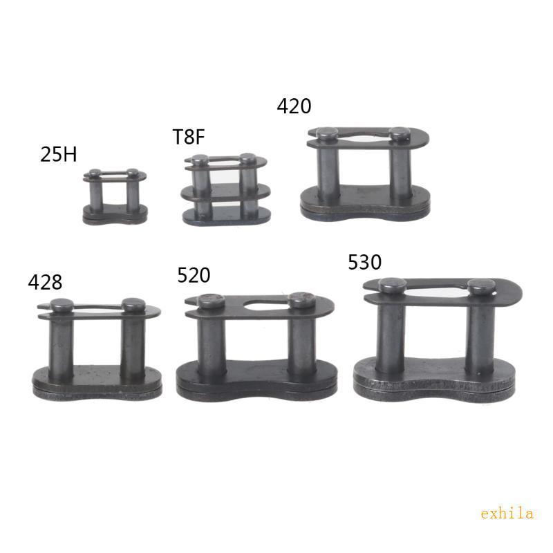 Exhila โซ่รถจักรยานยนต์ Master Buckle Ring Link 25H T8F 420 428 520 530 Connector