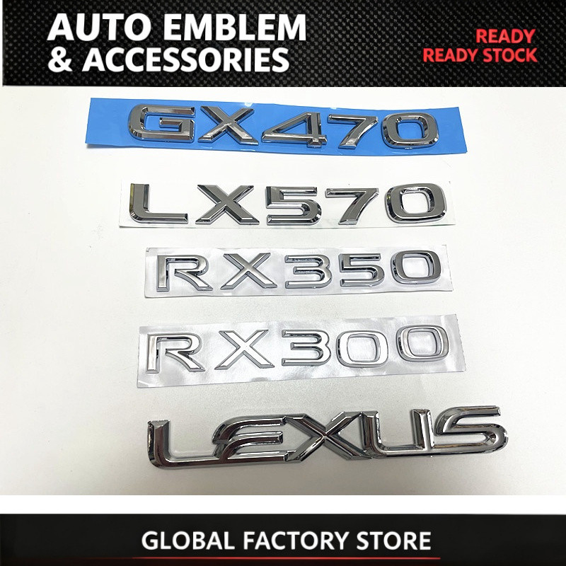 โลโก้สัญลักษณ์ Lexus Lexus Rx300 RX350 LX570 GX470 LEXUS OEM โลโก้สัญลักษณ์ QSWD