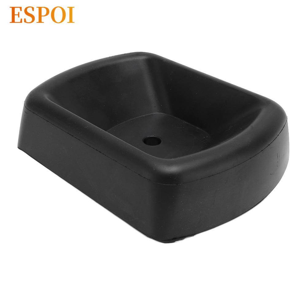ESPOI Trailer ล้อ Chock, 16.8 x 12.7 x 3.5 ซม.ยางไนไตรล์ยาง Chock, ป้องกัน Rolling สีดําล้อเดี่ยวสํา